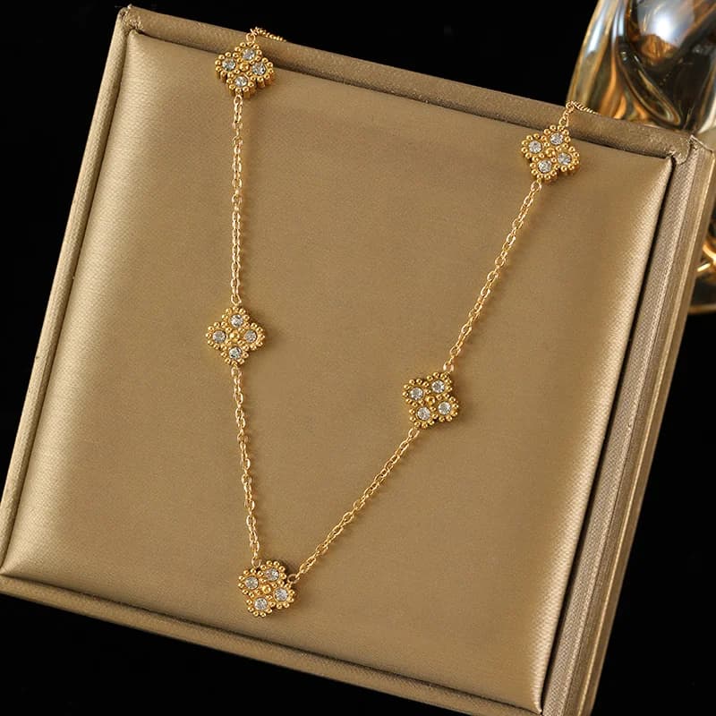 Collar de Circonitas Brillantes para Mujer