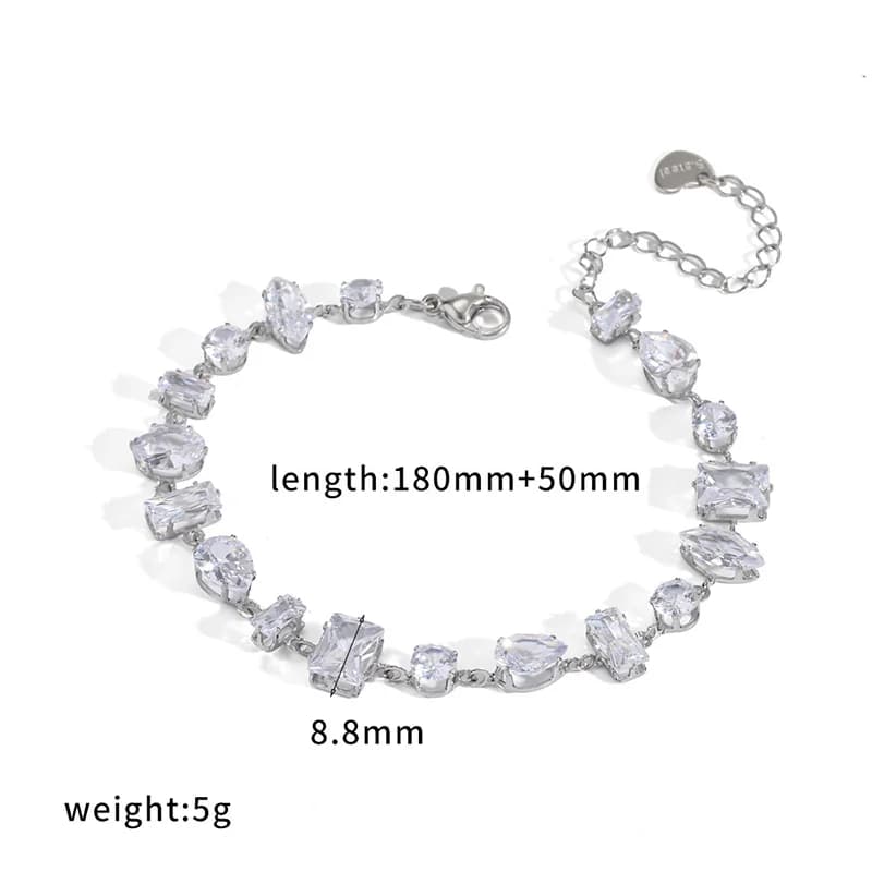 Pulsera de cadena con cuentas metálicas texturizadas