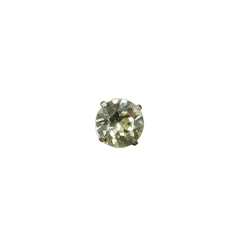 Piercing helicoidal en espiral de circonia cúbica titanio, 16G