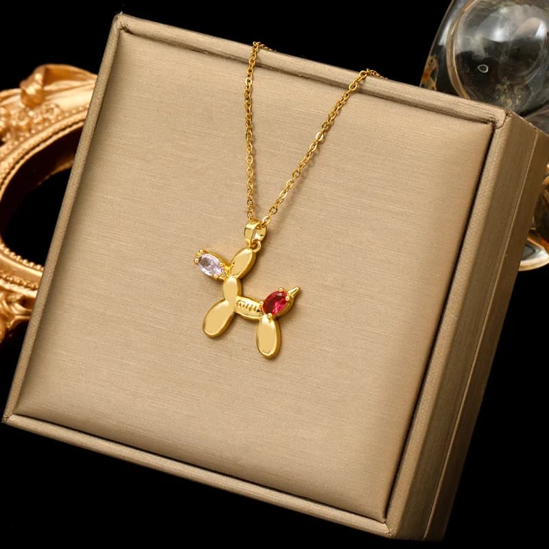 Collar con Colgante de Perro Globo