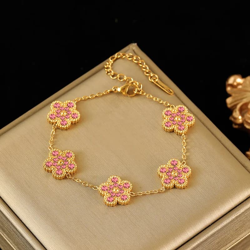 Pulsera de Cadena con Mariposa de Circonita Cúbica