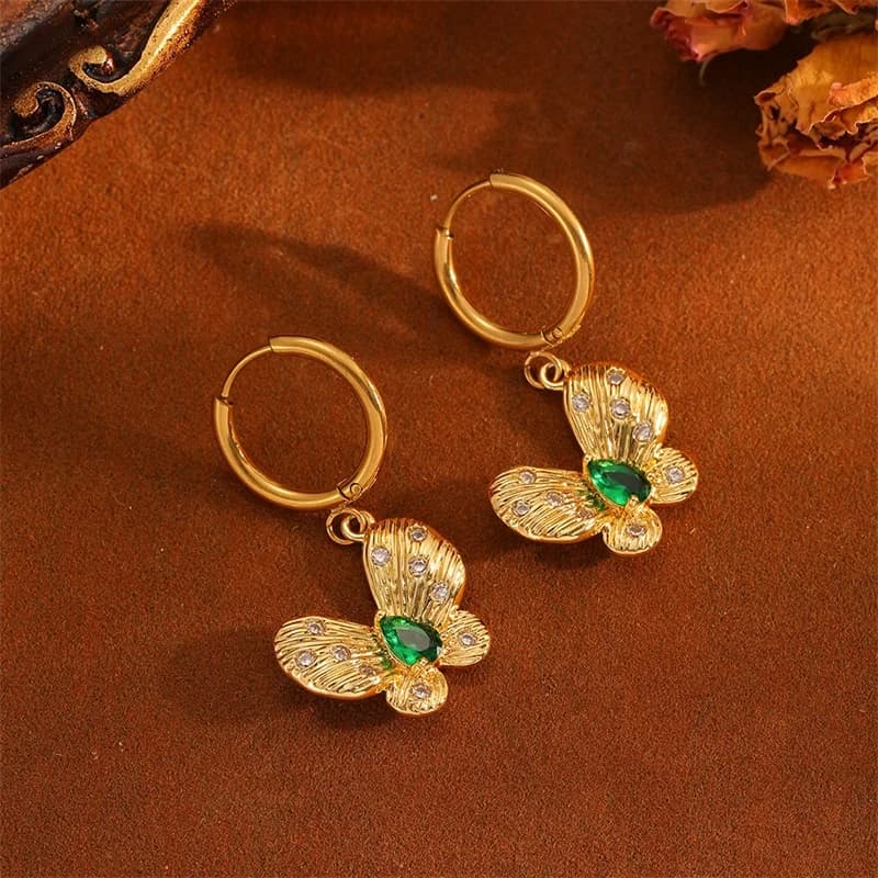 Pendientes Colgantes Irregulares en Forma de Corazón