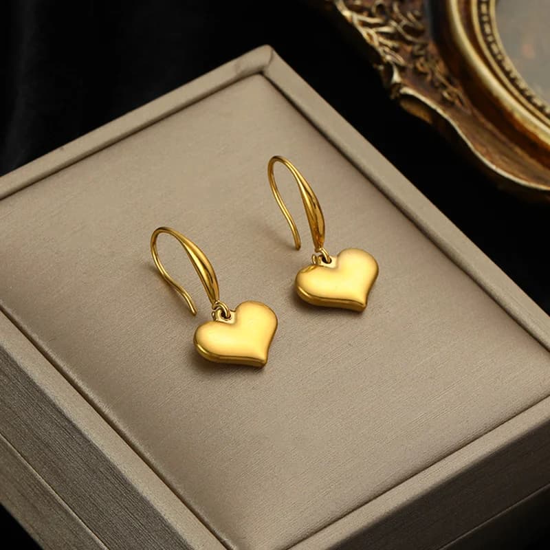 Pendientes colgantes de moda, acero inoxidable 316L