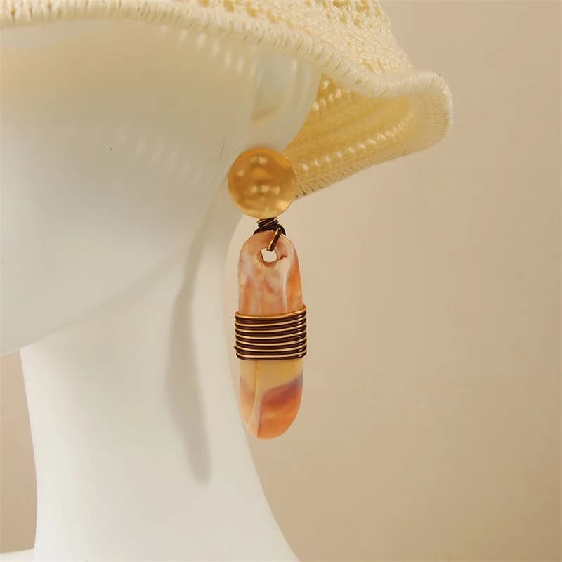 Pendientes Colgantes Bohemios de Resina