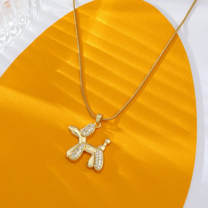 Collar con Colgante de Perro Globo