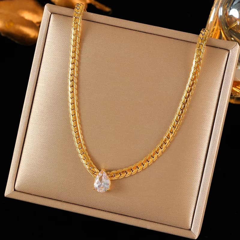 Collar de Circonitas Brillantes para Mujer