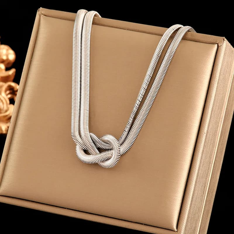 Collar de cadena cubana gruesa, dorado o plateado